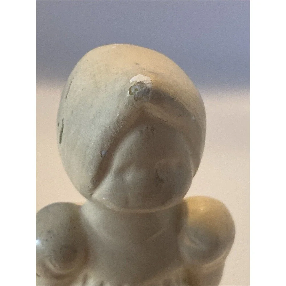 Vintage Chalkware Figurine Girl Reading Sitting on Bench Coventry Ware 3187